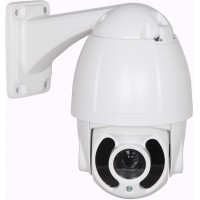 1080p 30fps Indoor/Outdoor HD-TVI PTZ Camera with 10x Optical Zoom (5mm to 50mm Lens), 6 IR LEDs for up to 165’ IR Range, 12VDC Operation, Wall Mount Included